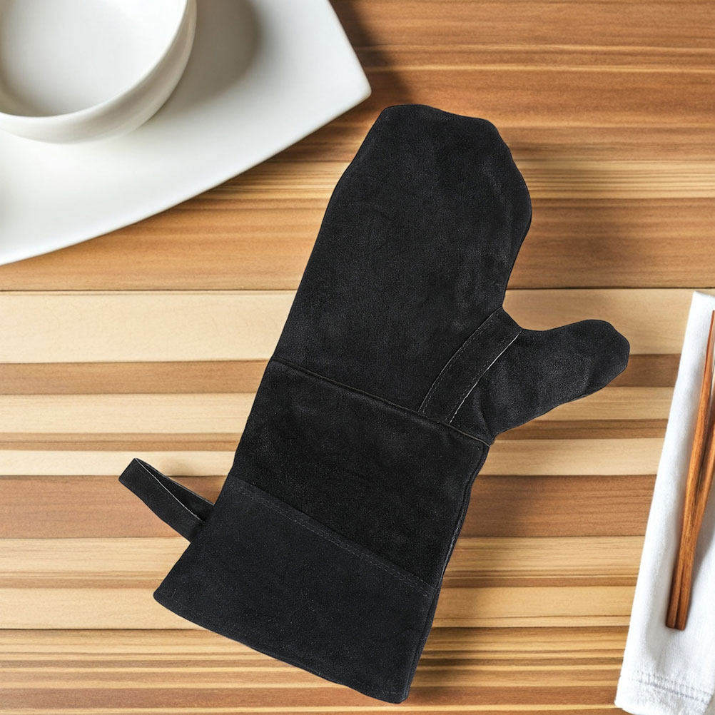 Luvas de forno pretas resisten - Heat Resistant Glove avaliação e preço