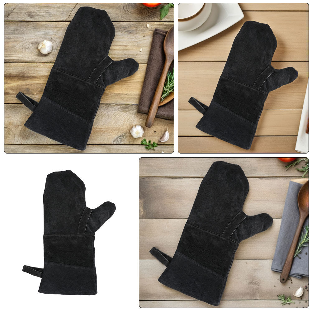 Luvas de forno pretas resisten - Heat Resistant Glove avaliação e preço
