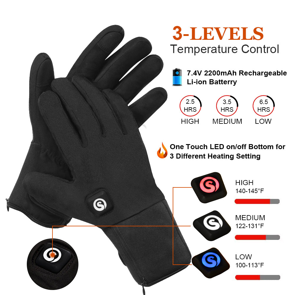 Luvas de motocicleta aquecidas - Ski Glove Waterproof avaliação e preço