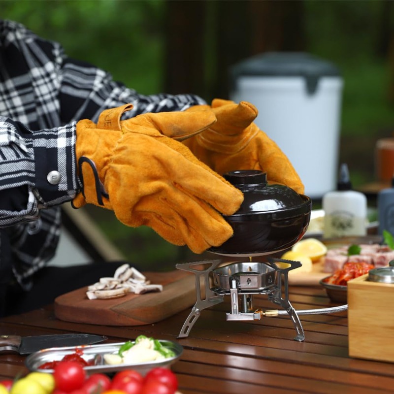 Luvas para churrasco ao ar liv - Heat Resistant Glove avaliação e preço