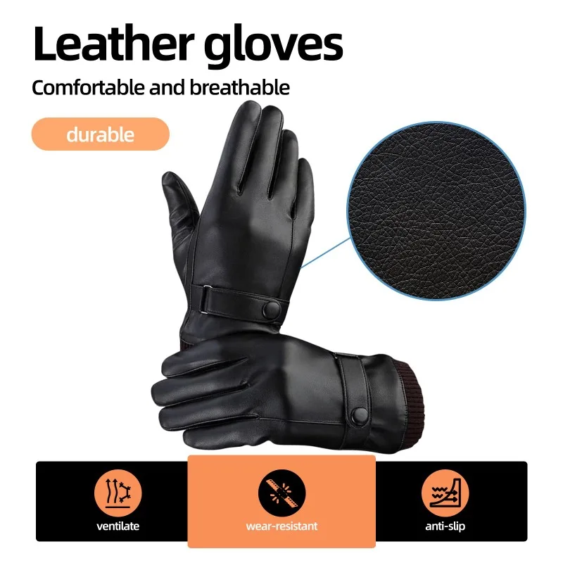 Luvas masculinas simples avanç - Leather Driving Glove avaliação e preço