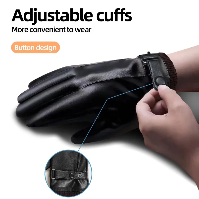 Luvas masculinas simples avanç - Leather Driving Glove avaliação e preço